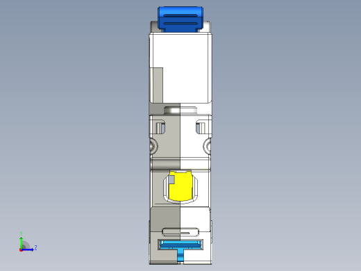 CB-60A 1P小型断路器三维模型202307左视缩略图