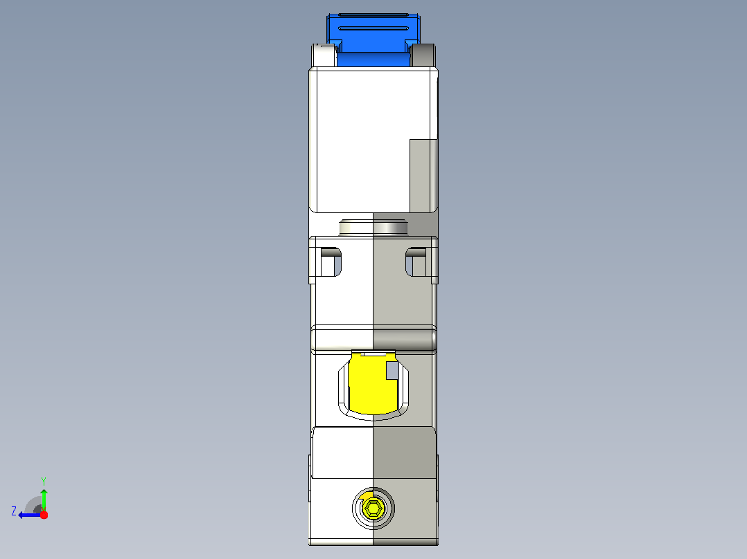 CB-60A 1P小型断路器三维模型202307右视图