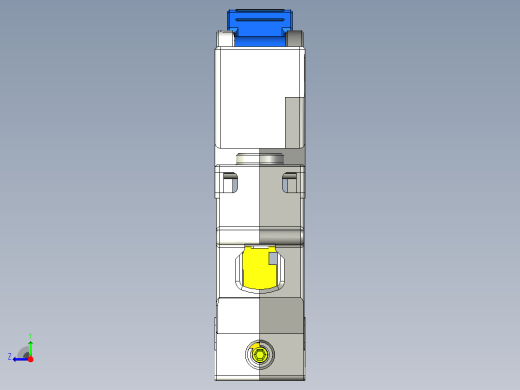 CB-60A 1P小型断路器三维模型202307右视缩略图