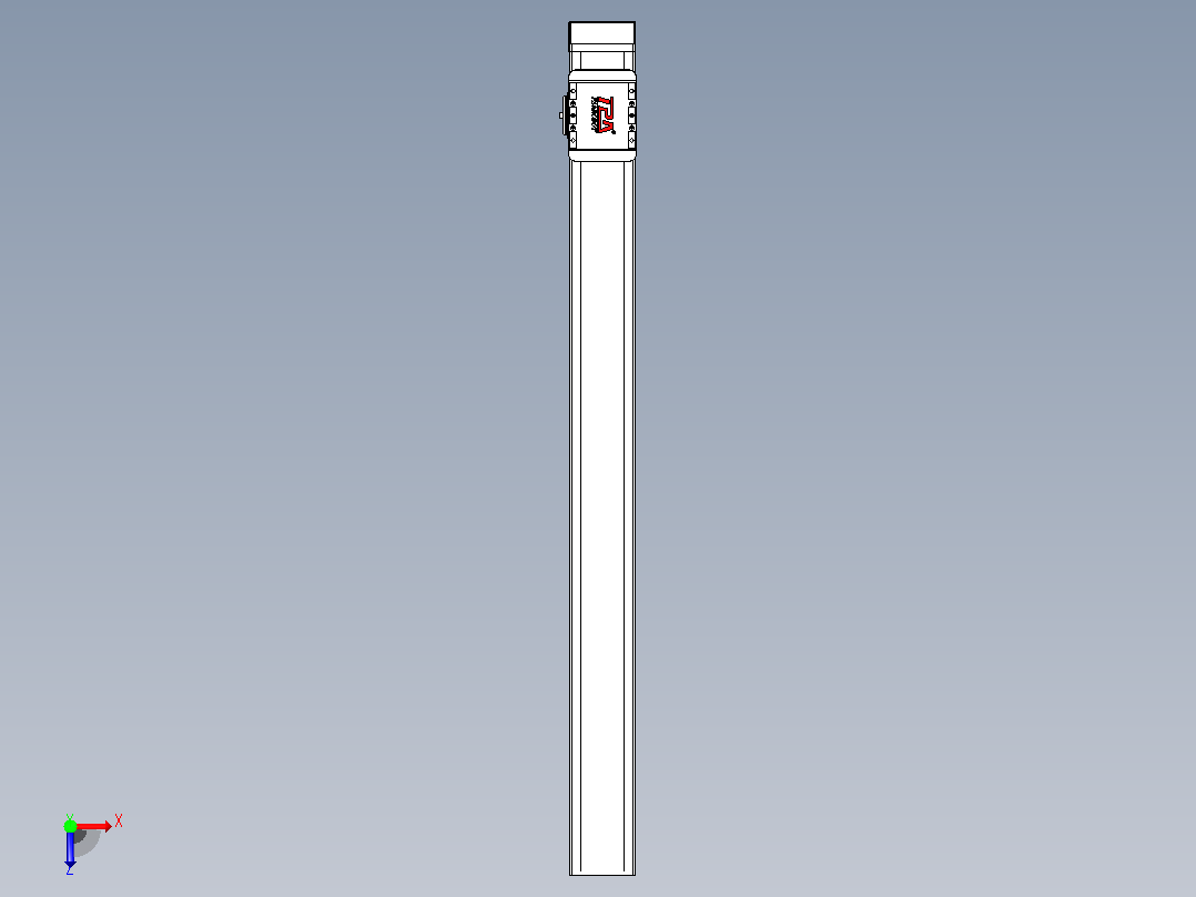 滚珠丝杠直线轴带导轨全封闭TPA-HCR-85D-1610C-L900-MP-C-P20-N3俯视图