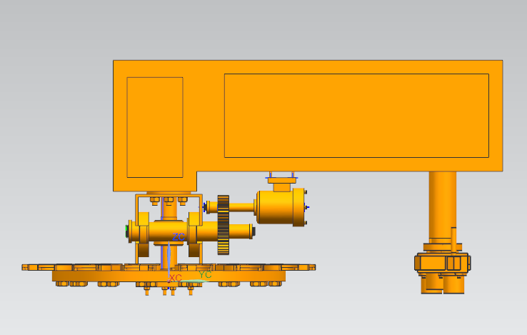 背式刀库及其换刀机构的设计 UG+CAD