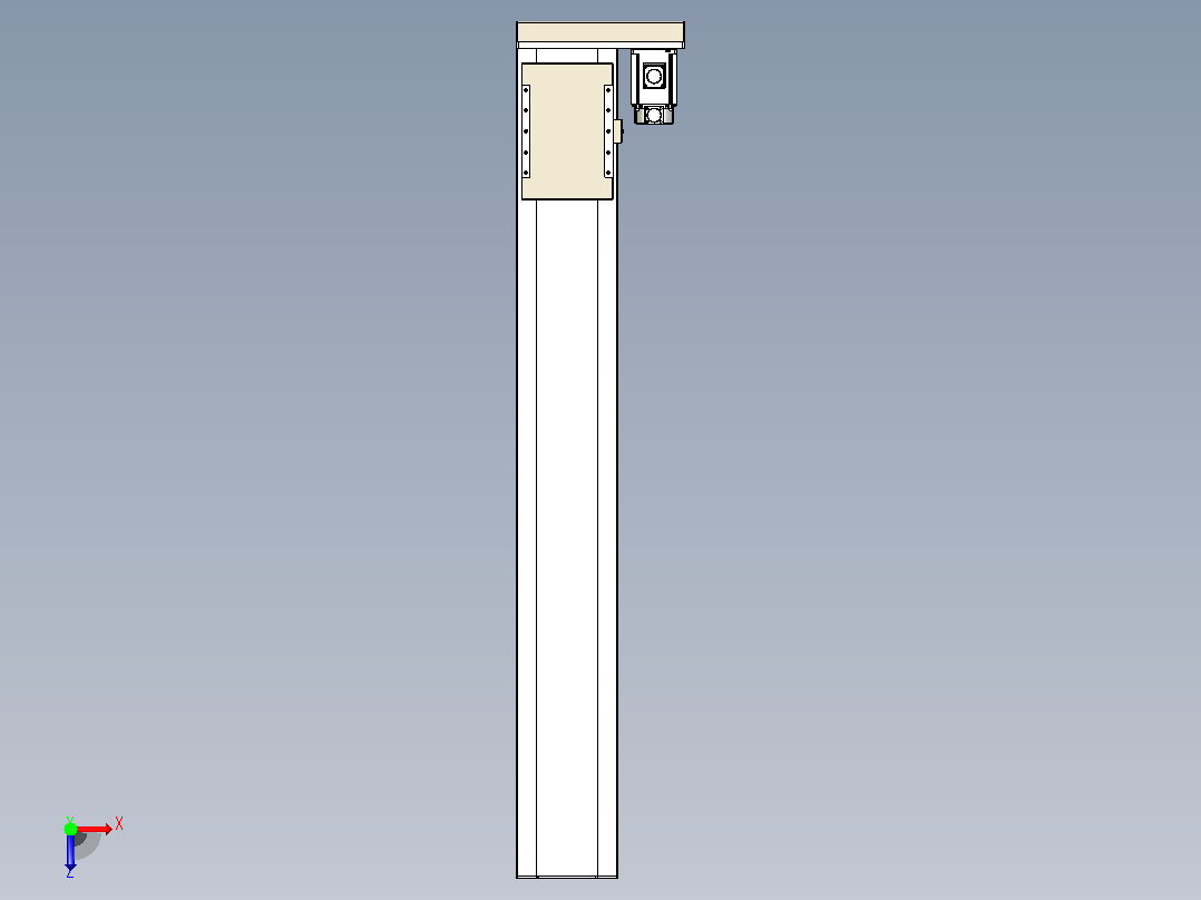 滚珠丝杠直线轴带导轨全封闭TPA-HCR-220D-3210C-L1450-ML-C-P1K-N3俯视图