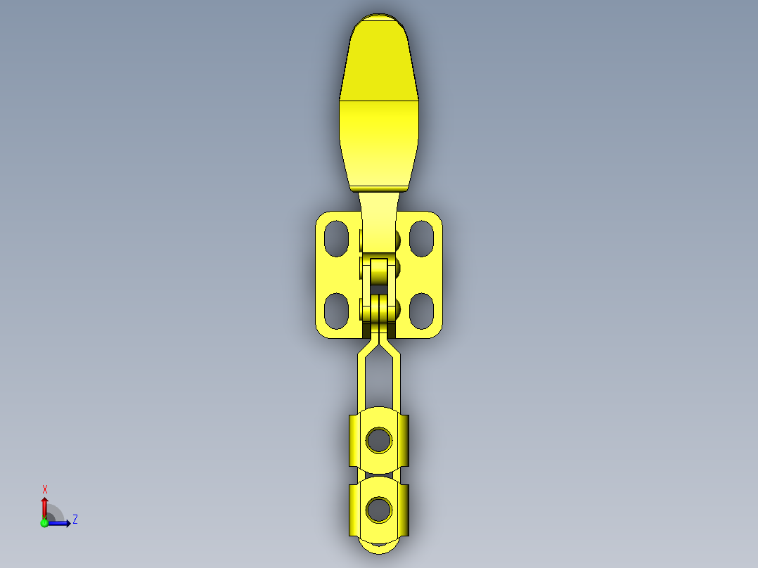 工件夹紧机构俯视图