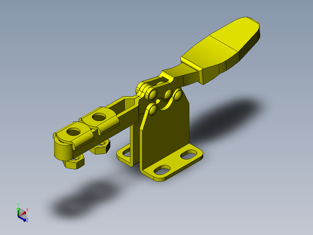 工件夹紧机构正等轴测图