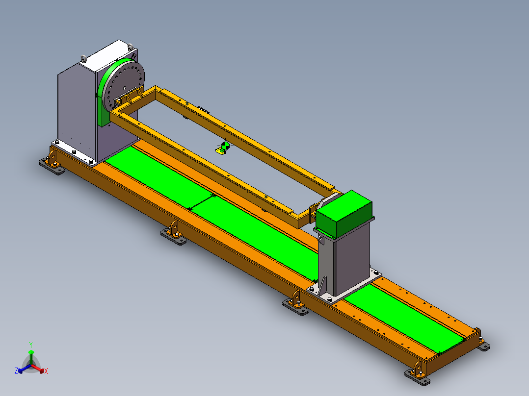 B3256-2吨变位机正等轴测图