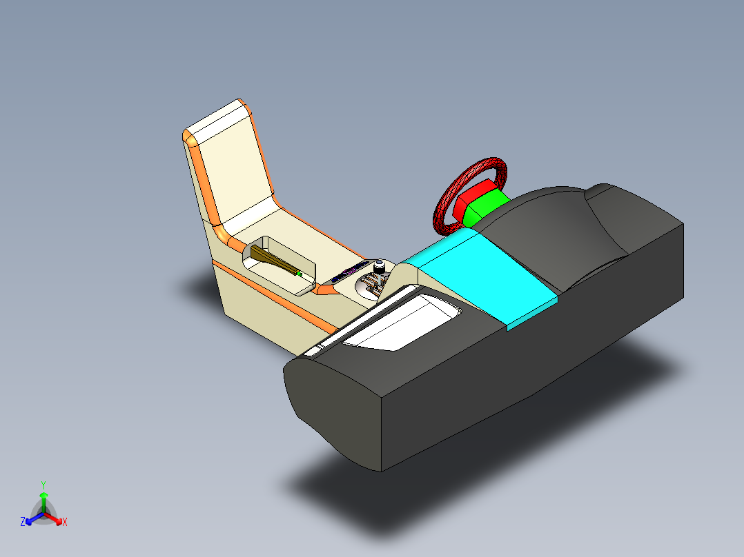 大蜥蜴跑车内部