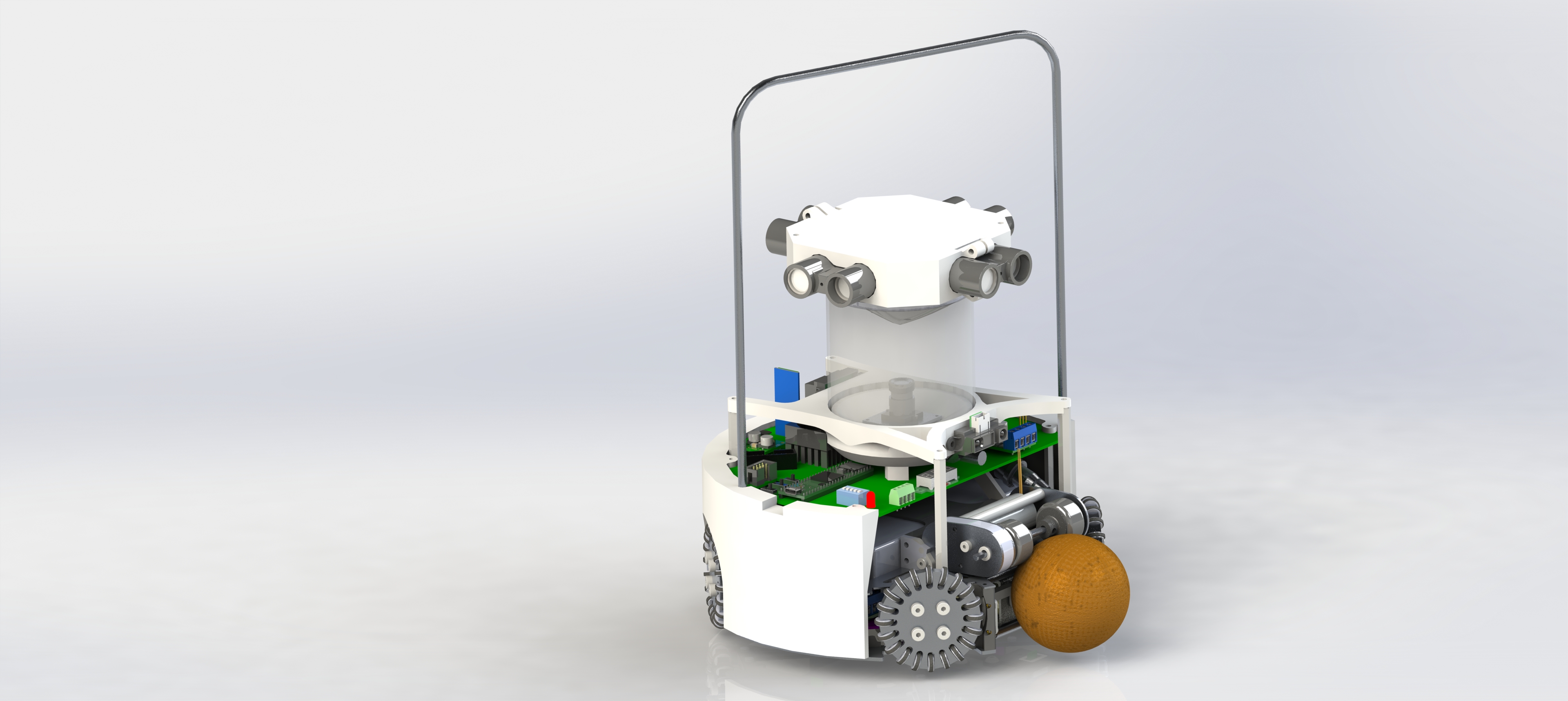 Robocup Junior Robot 2019 soccer机器人车3D图纸 STEP格式
