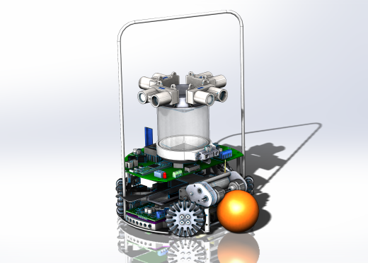 Robocup Junior Robot 2019 soccer机器人车3D图纸 STEP格式缩略图