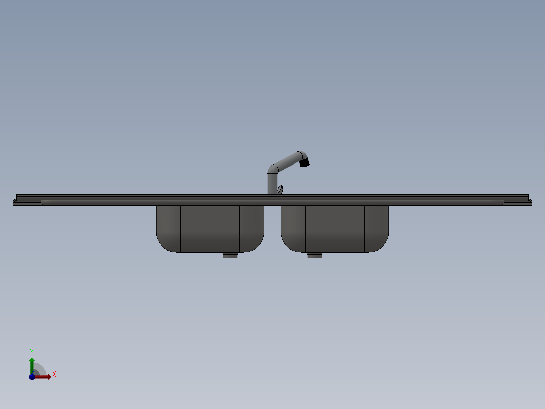 洗手台、洗漱台、洗菜盆（SW2010前视图