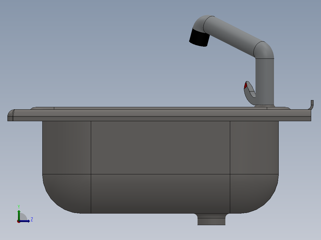 洗手台、洗漱台、洗菜盆（SW2010左视图