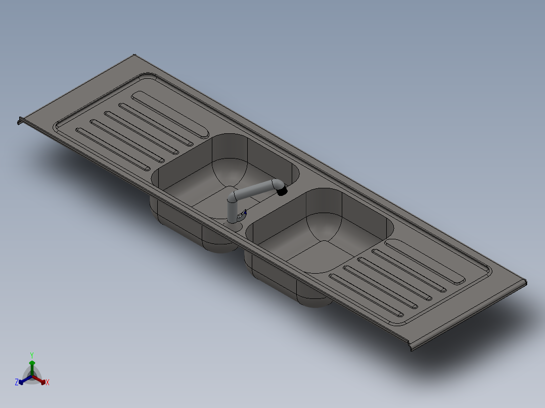 洗手台、洗漱台、洗菜盆（SW2010正等轴测图