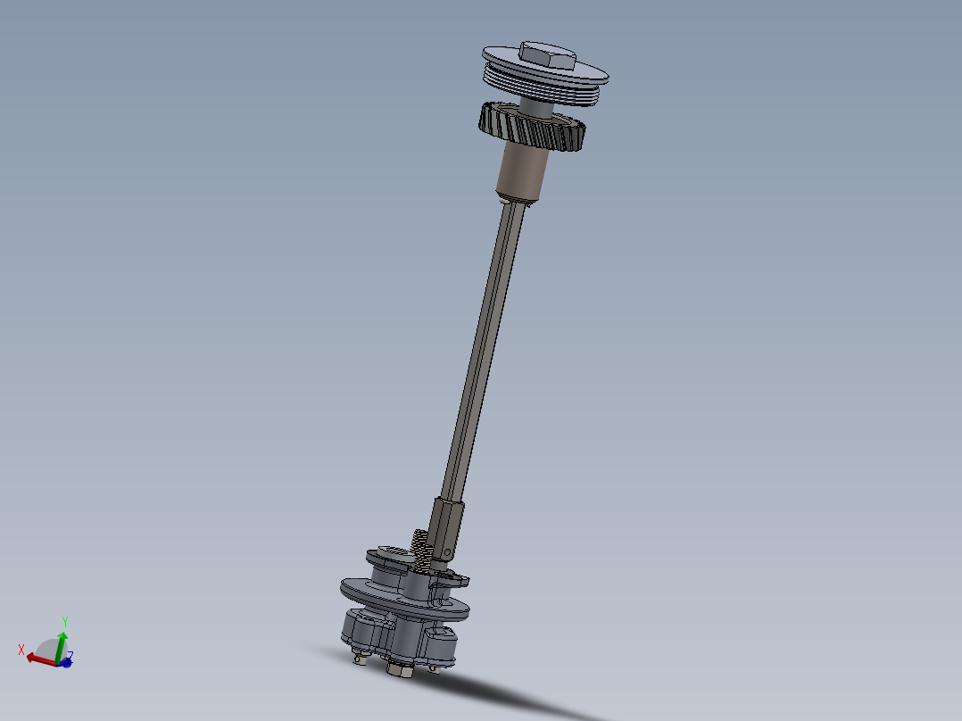 solidworks 摩托车发动机机油泵总成