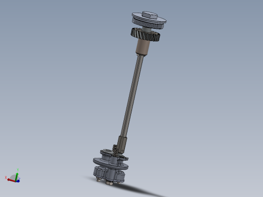 solidworks 摩托车发动机机油泵总成