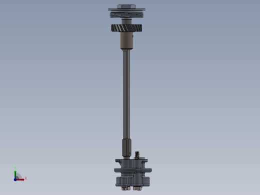 solidworks 摩托车发动机机油泵总成前视缩略图