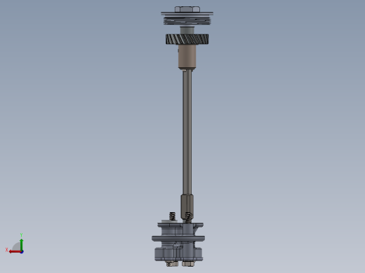 solidworks 摩托车发动机机油泵总成后视缩略图