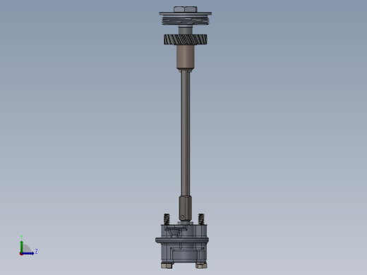solidworks 摩托车发动机机油泵总成左视缩略图