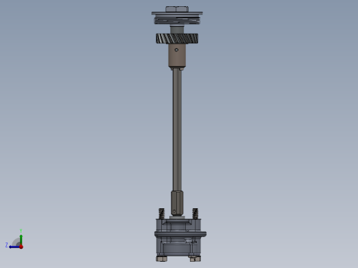 solidworks 摩托车发动机机油泵总成右视缩略图