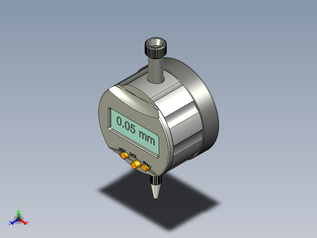游标卡尺表盘2正等轴测图