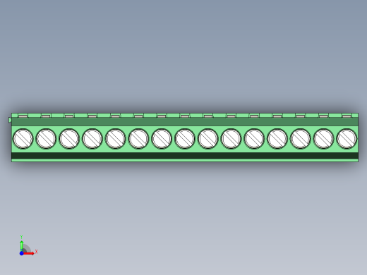 PCB Terminal Block 15 DEG381-3.5前视缩略图