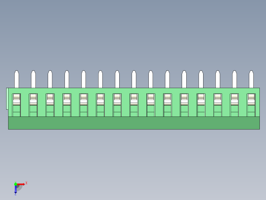 PCB Terminal Block 15 DEG381-3.5俯视缩略图