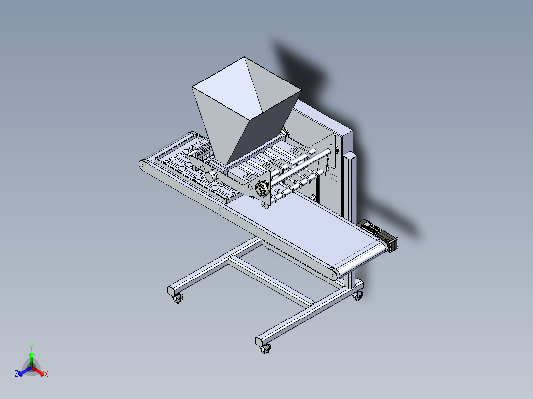 Dough Depositor面团挤出机3D图纸 IGS格式正等轴测图