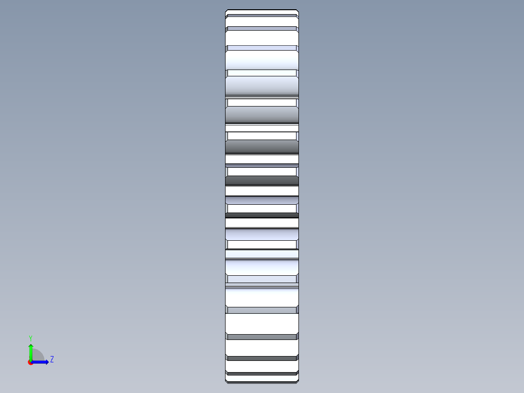 正齿轮-m1.5 20PA 32t Spur Gear左视图