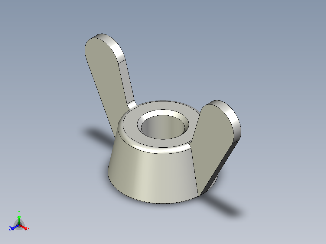 Mouse_Ear_Nut_14_-_30_56_2.8_33.6_16.stp正等轴测图
