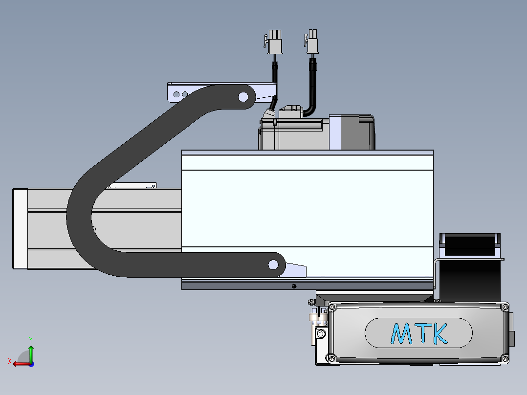内嵌直交机械手XYG系列XYG430-A1后视图