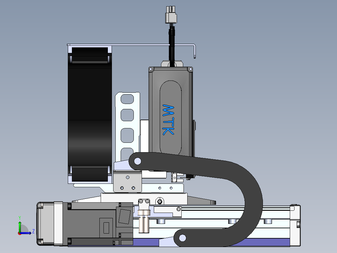 内嵌直交机械手XYG系列XYG430-A1左视图