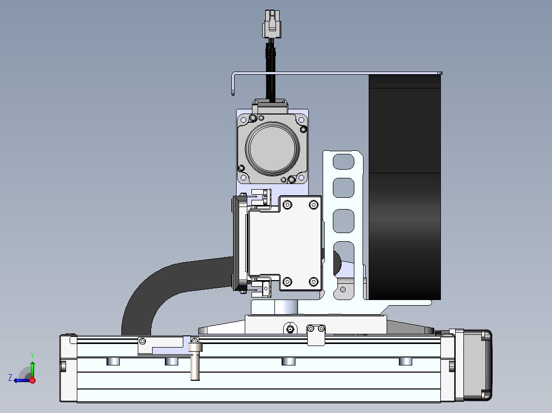 内嵌直交机械手XYG系列XYG430-A1右视图