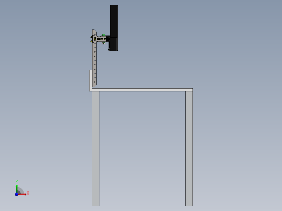 华硕显示器支架前视图