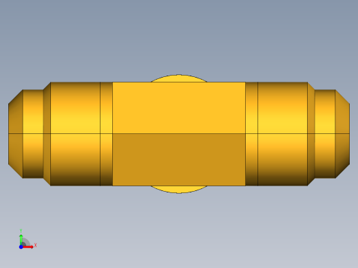扩口式工业通用硬管接头Male Branch Tee 145F-8-8前视缩略图