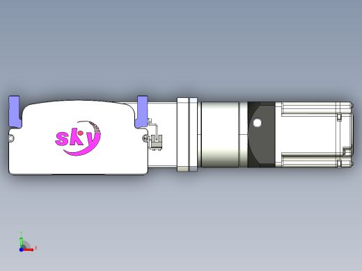 同步带滑台-半封闭B17-L100-S300-R-P75-D3-N3前视缩略图