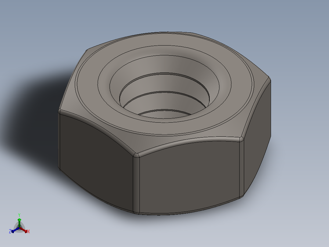 紧固件-Raw Steel Nut 0.2500