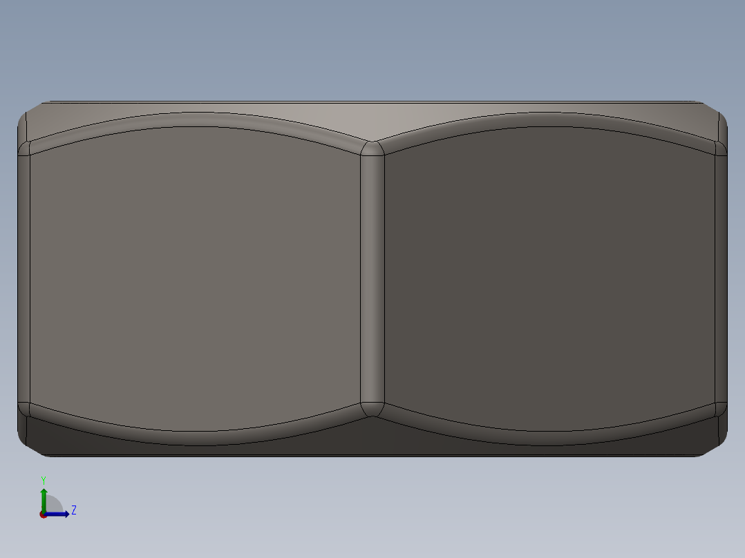 紧固件-Raw Steel Nut 0.2500左视图