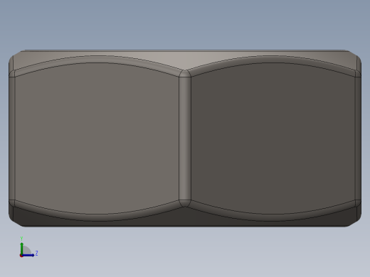 紧固件-Raw Steel Nut 0.2500左视缩略图