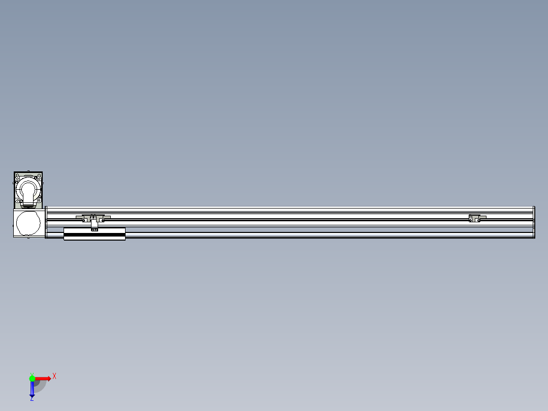 同步带滑台-半封闭B13H-L45-S850-LD-P40-D3俯视图