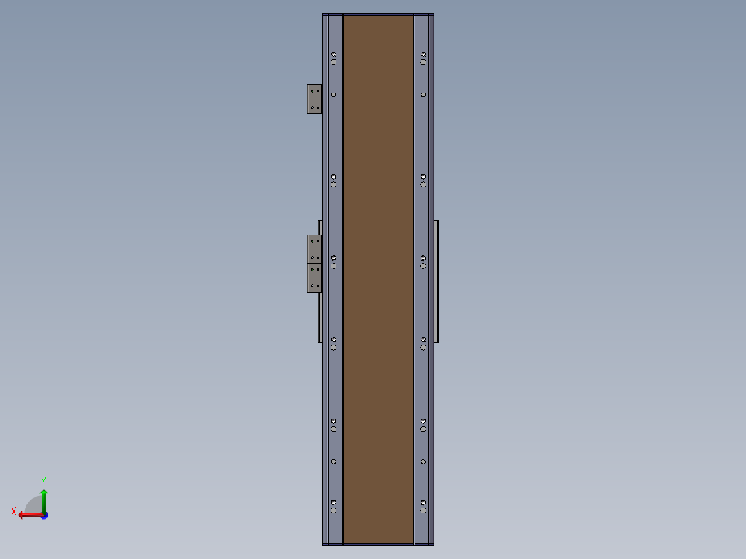 电动滑台模组SDM136内置模型后视图