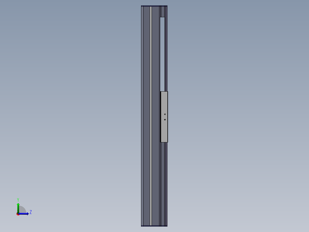 电动滑台模组SDM136内置模型左视图