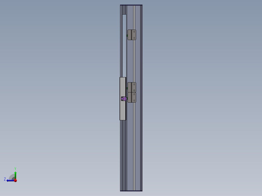 电动滑台模组SDM136内置模型右视图