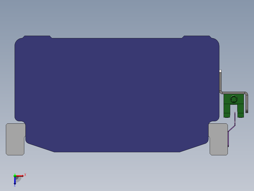 电动滑台模组SDM136内置模型俯视图