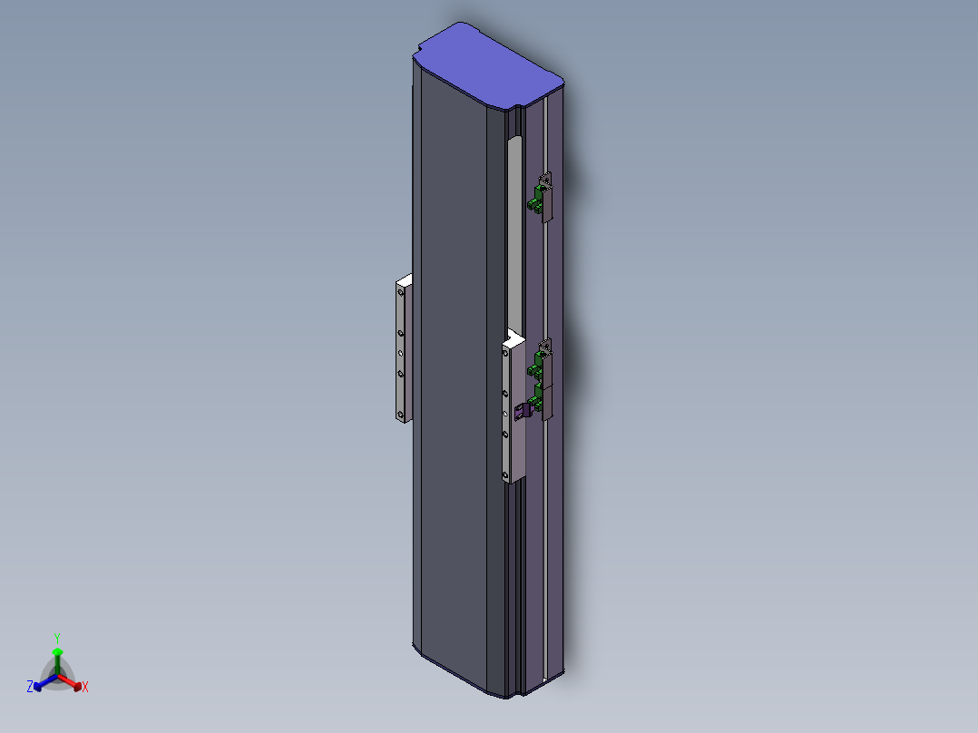 电动滑台模组SDM136内置模型正等轴测图