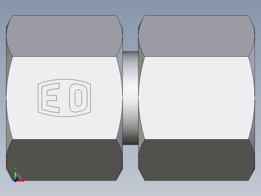 卡套式工业通用硬管接头EO_Swivel_union_GZ10LCF前视缩略图