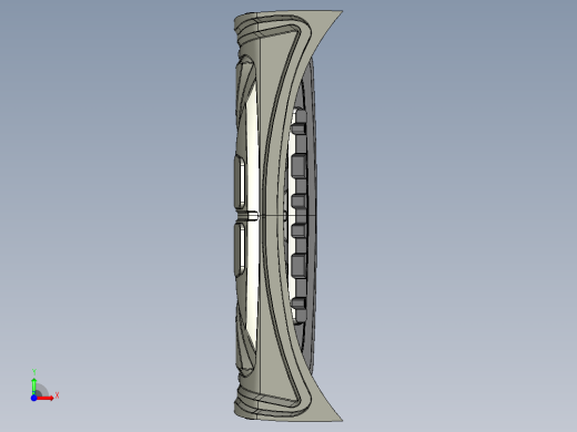汽车行李箱门、行李箱盖--igs catia stp前视缩略图