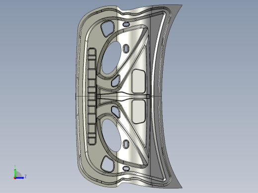 汽车行李箱门、行李箱盖--igs catia stp左视缩略图
