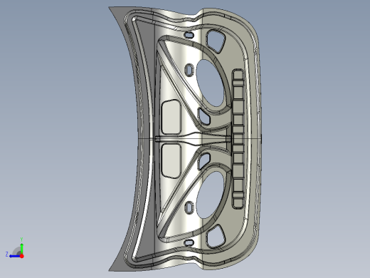 汽车行李箱门、行李箱盖--igs catia stp右视缩略图