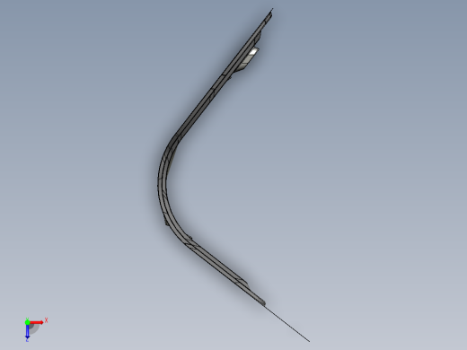 汽车行李箱门、行李箱盖--igs catia stp俯视缩略图