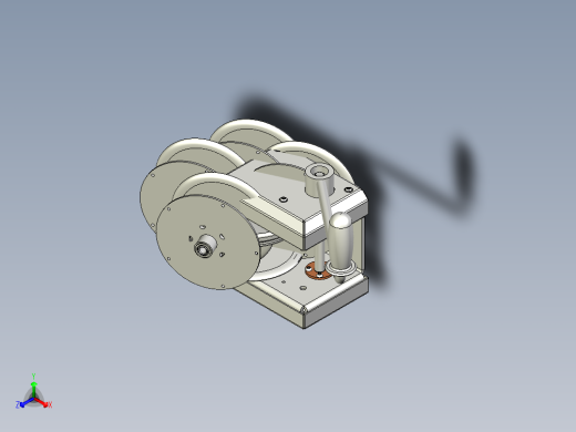 手动绞车3--stp正等轴测缩略图