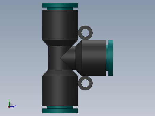 三通左视缩略图