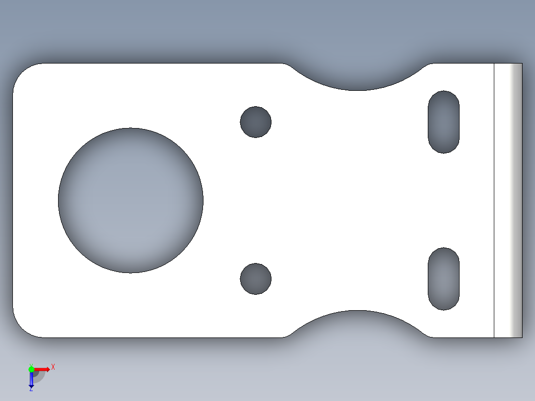 光电_激光传感器03)S18-ZJ支架俯视图